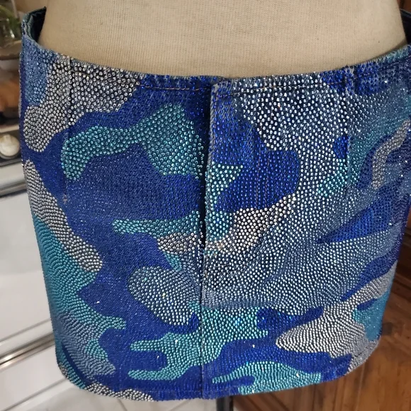 Forever 21 Blue Camouflage Skirt Set - Picture 4 of 11